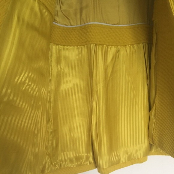 CLUB MONACO PEA COAT  MUSTARD YELLOW COLOR MEDIUM SIZE MEDIUM NWT - Picture 5 of 7